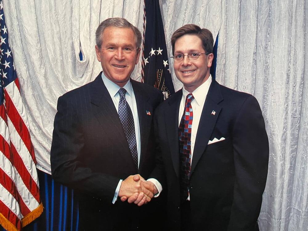 Attorney Ian Heyman with President Bush